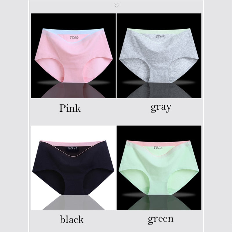 8Pcs Briefs for Women fashion sexy woman panties Solid seamless underpants  cpanties for women cotton underwear girl knickers