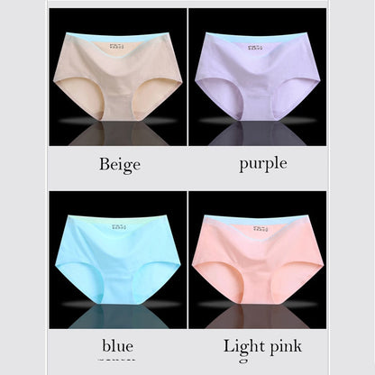 8Pcs Briefs for Women fashion sexy woman panties Solid seamless underpants  cpanties for women cotton underwear girl knickers